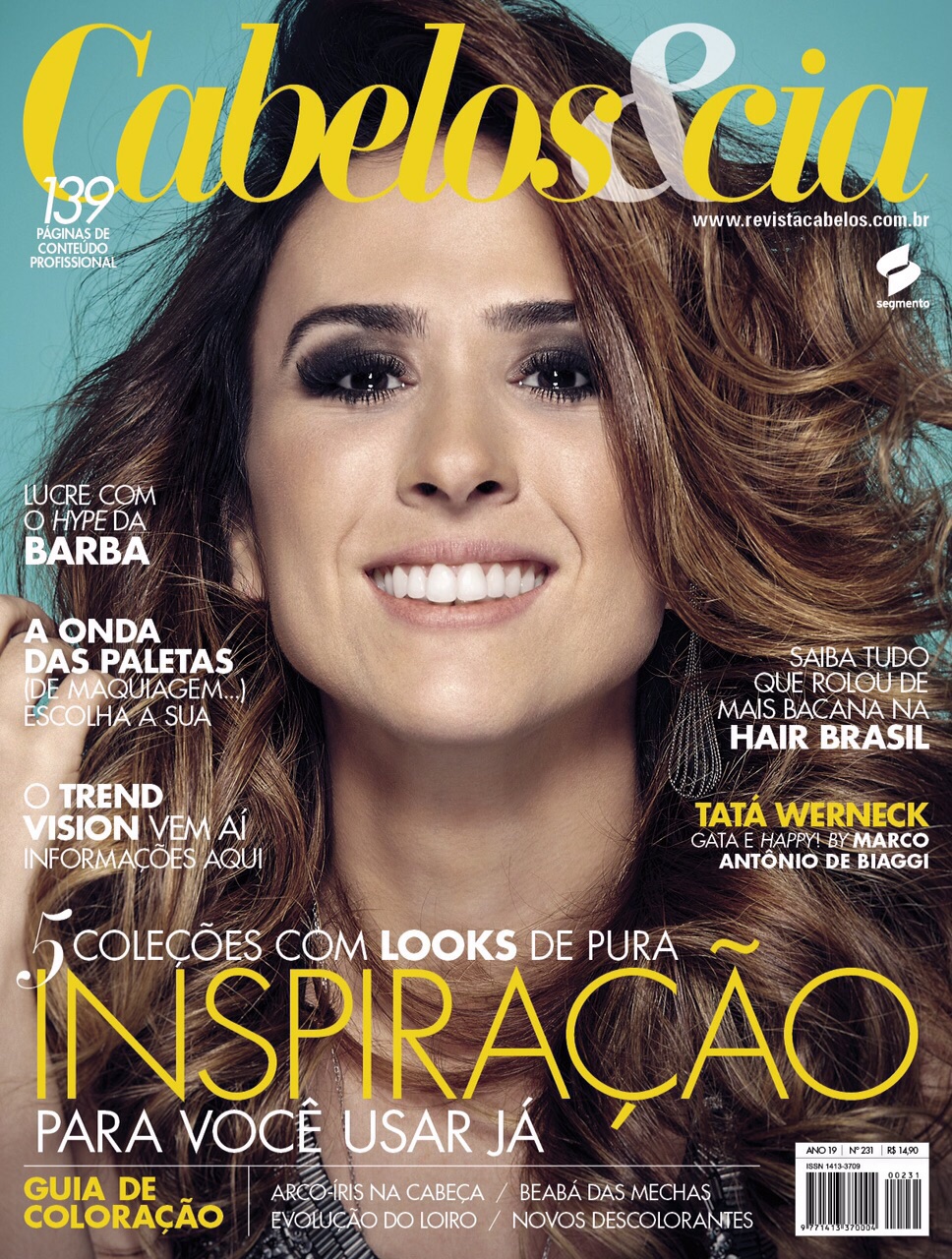 Tatá Werneck e o cabelo inspirado nas supermodels
