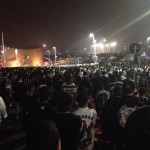 Na sa&iacute;da do est&aacute;dio, torcedor enfrentou grandes filas at&eacute; as esta&ccedil;&otilde;es do trem e metr&ocirc;