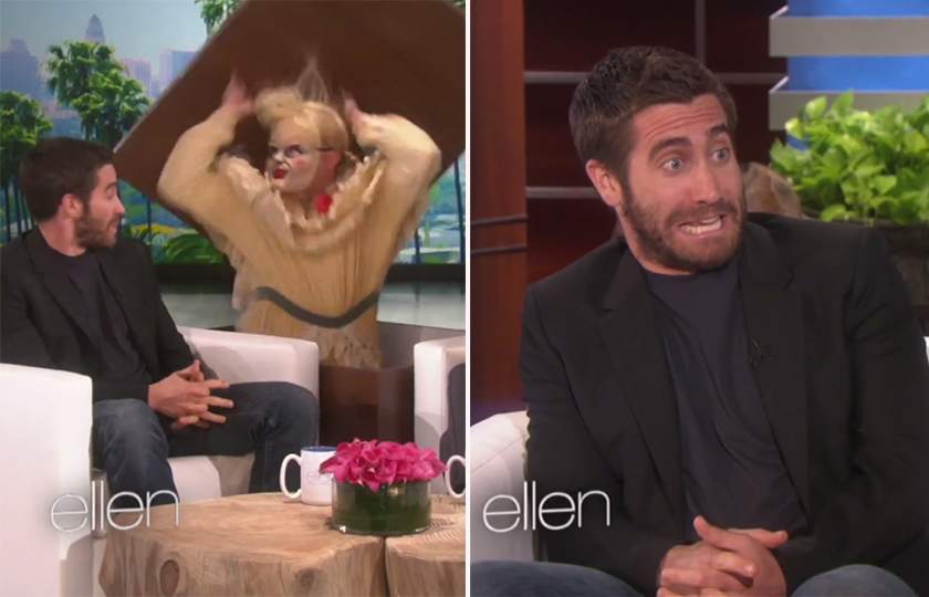 Jake Gyllenhaal é assustado por Annabelle em pegadinha de Halloween