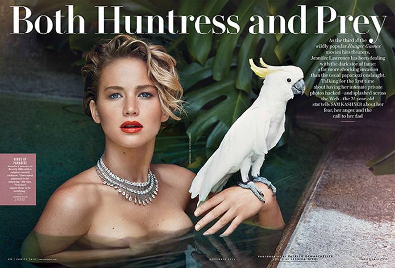 Jennifer Lawrence fala pela primeira vez sobre suas fotos nuas que circularam na internet