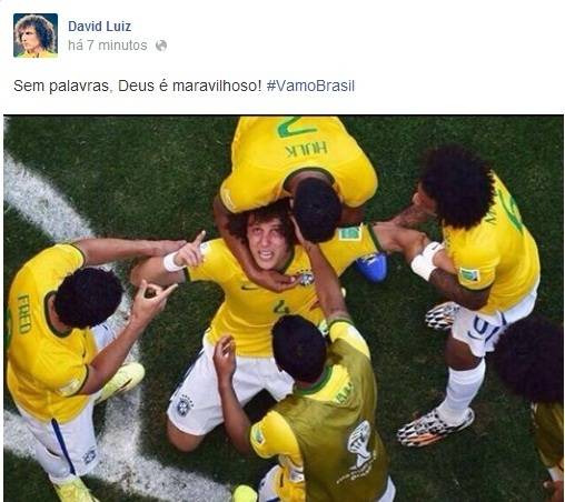 Jogadores da seleção comemoram vitória contra o Chile nas redes sociais