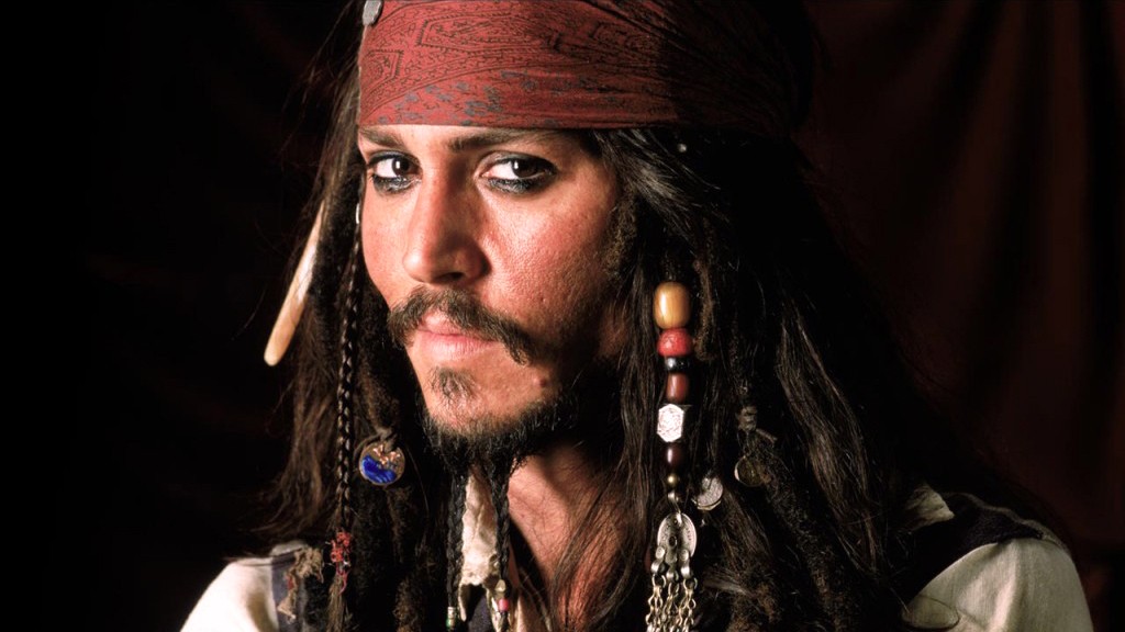 Johnny Depp em Piratas do Caribe: primeira indica&ccedil;&atilde;o, em 2004