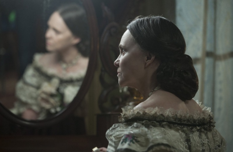 "Lincoln: a atriz Sally Field como a personagem Mary Todd Lincoln