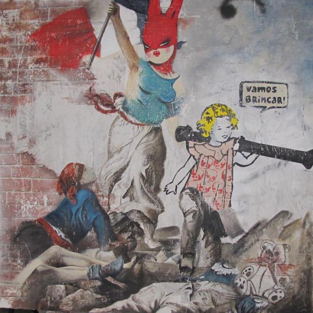 "La liberté" - "A liberdade guiando o povo”, de Delacroix "La liberté" - "A liberdade guiando o povo”, de Delacroix
