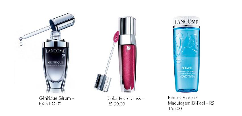 Linhas de tratamento e maquiagem Lâncome com desconto na rede de perfumarias Opaque