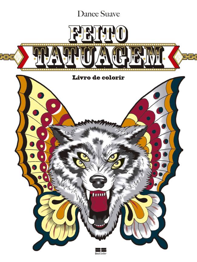 Livro colorir - feito tatuagem_ Best Seller