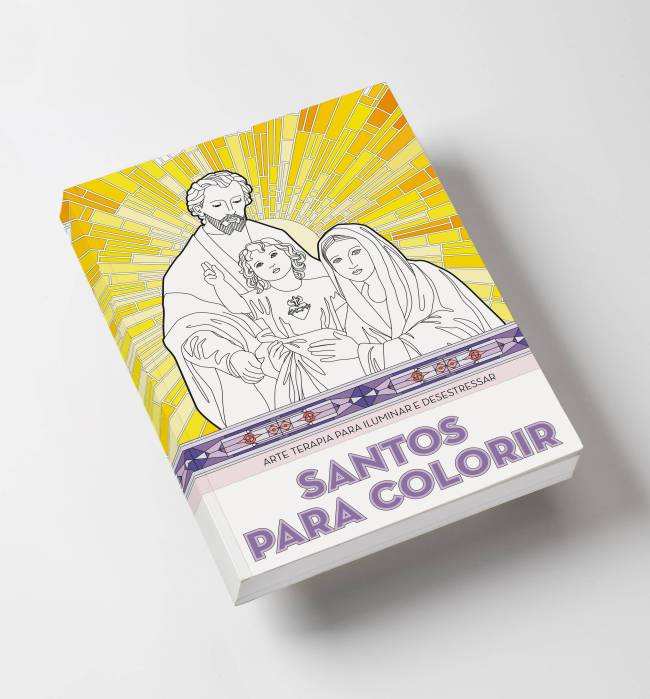 Livro colorir - Santos Para Colorir - Editora Petra