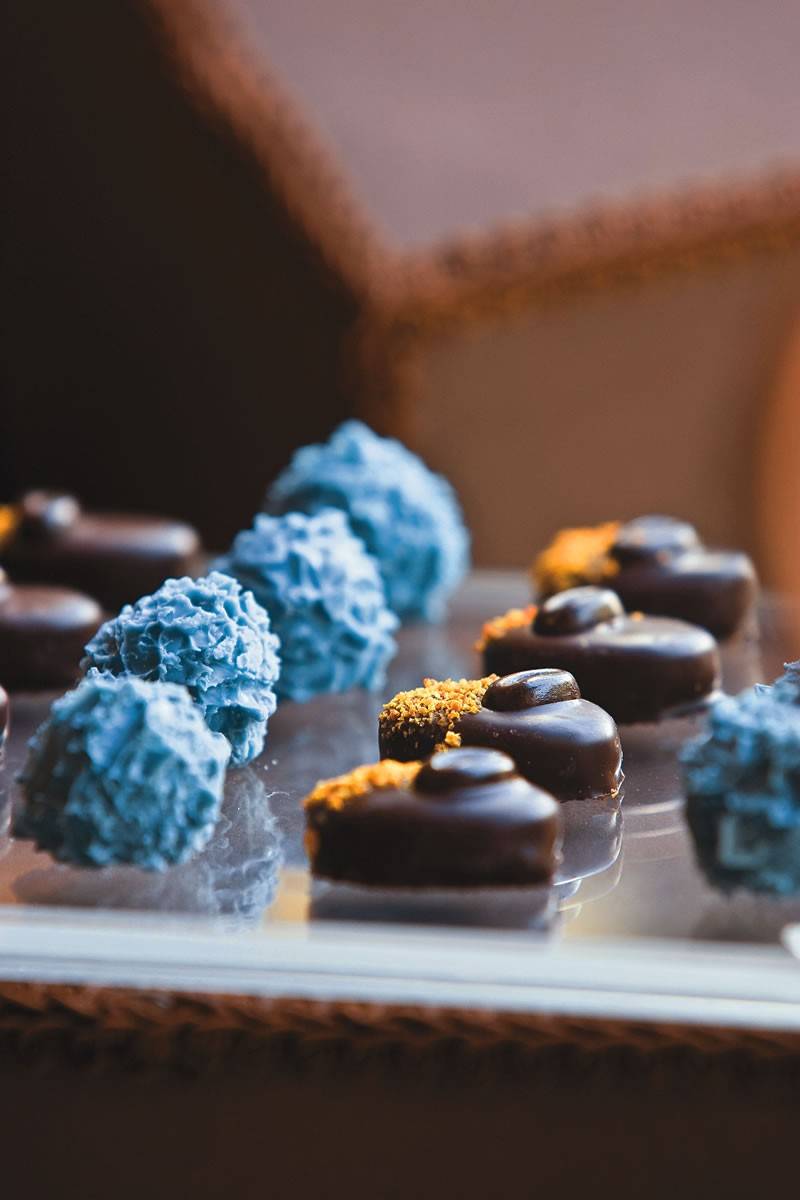 Os bombons chardon bleu e miryade Os bombons chardon bleu e miryade