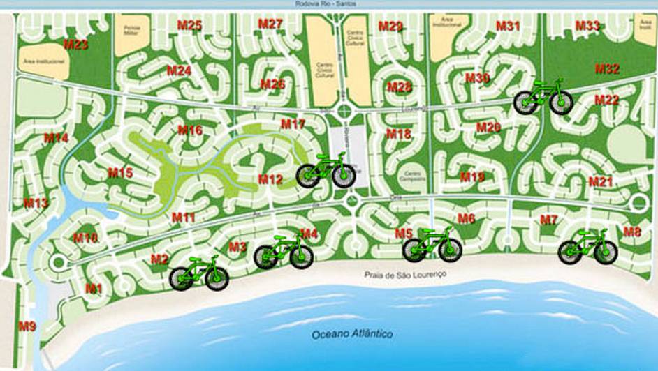 Compartilhamento de bikes é novidade na Riviera
