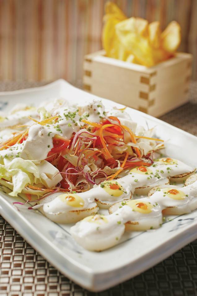 Tiradito de vieira Tiradito de vieira