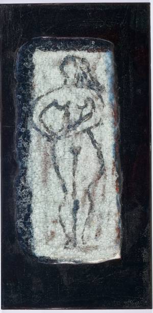 Maria Martins, Composição (mulher com braços na cintura), 1948; cerâmica industrial esmaltada Maria Martins, Composição (mulher com braços na cintura), 1948; cerâmica industrial esmaltada