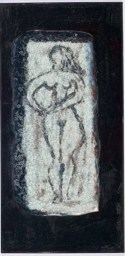 Maria Martins, Composição (mulher com braços na cintura), 1948; cerâmica industrial esmaltada Maria Martins, Composição (mulher com braços na cintura), 1948; cerâmica industrial esmaltada