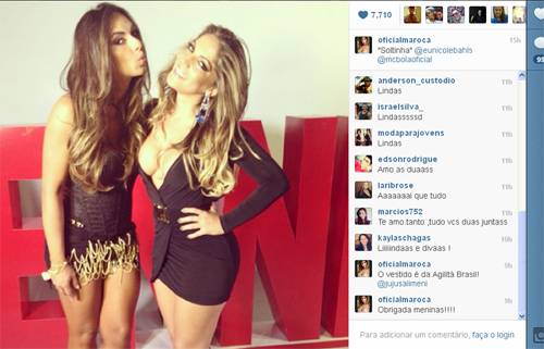 Viu isso? A ex-BBB Anamara e Nicole Bahls gravaram clipe de MC Bola