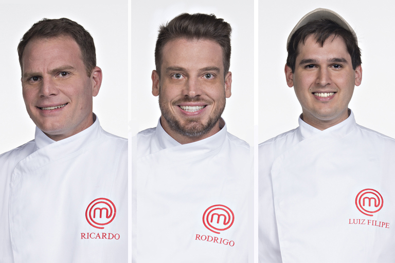 O trio eliminado: Ricardo Bonomi, Rodrigo Einsfeld e Luiz Filipe Jacob (Foto: Carlos Reinis/Band)