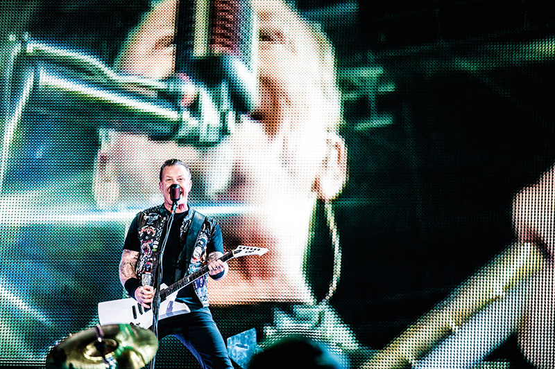 O vocalista James Hetfeld: a banda vai tocar músicas escolhidas pelo público, Master of Puppets entre elas O vocalista James Hetfeld: a banda vai tocar músicas escolhidas pelo público, Master of Puppets entre elas