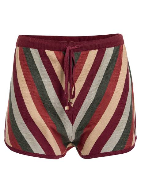 Short de tricô de algodão