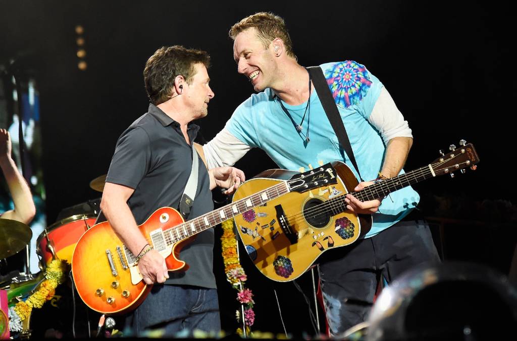 Coldplay recebe Michael J. Fox como convidado-surpresa em show
