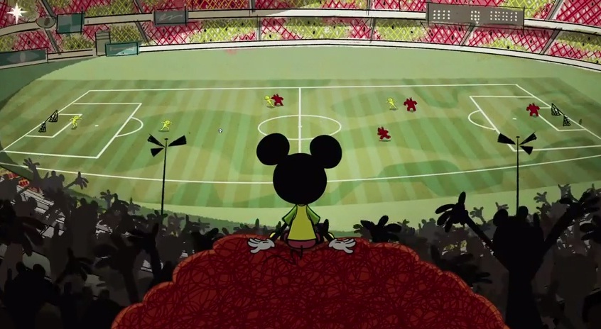 Novo curta da Disney tem Mickey como um torcedor fanático e Zé Carioca; assista!