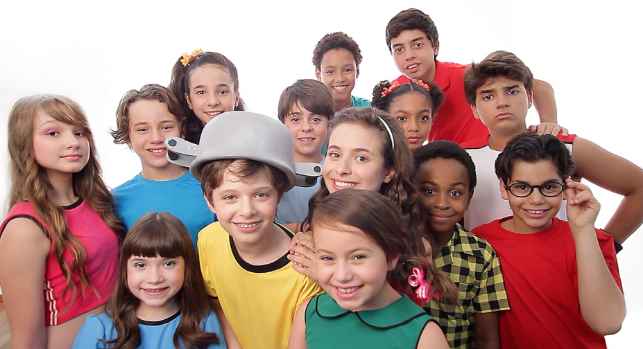 Menino Maluquinho: no elenco, catorze crianças entre oito e onze anos Menino Maluquinho: no elenco, catorze crianças entre oito e onze anos