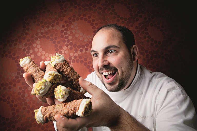 Silveira: receita italianas em conta como cannoli na nova unidade (Foto: Lucas Lima)