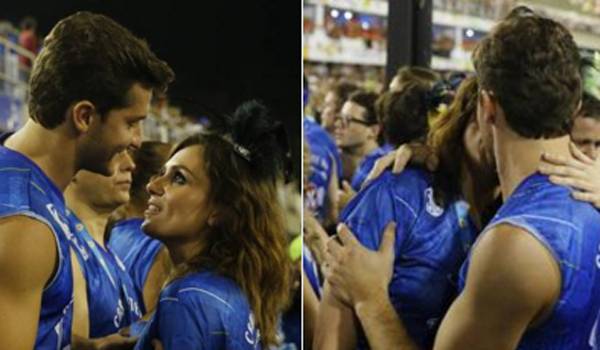 No Desfile das Campeãs, Klebber Toledo desabafa sobre beijo em Monica Iozzi