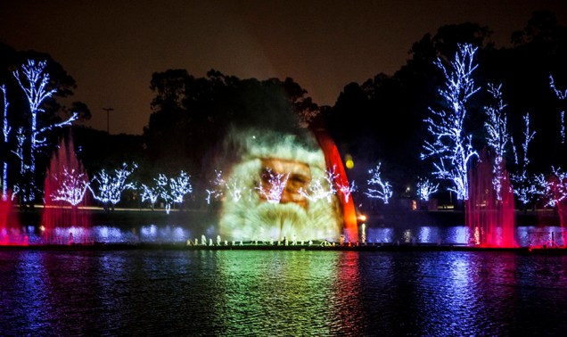 Natal Iluminado - Fonte do Parque do Ibirapuera