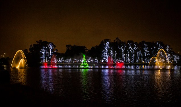 Natal Iluminado - Fonte do Parque do Ibirapuera