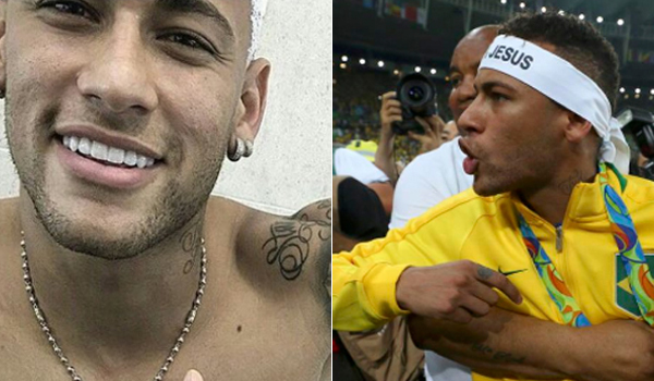 Neymar faz tatuagem e jogadores tingem o cabelo após ouro na Olimpíada