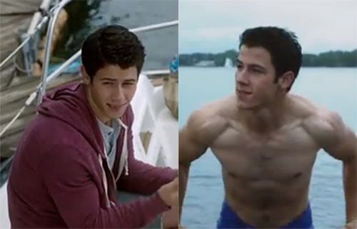 Nick Jonas, do Jonas Brothers, sensualiza sem camisa no trailer de seu novo filme