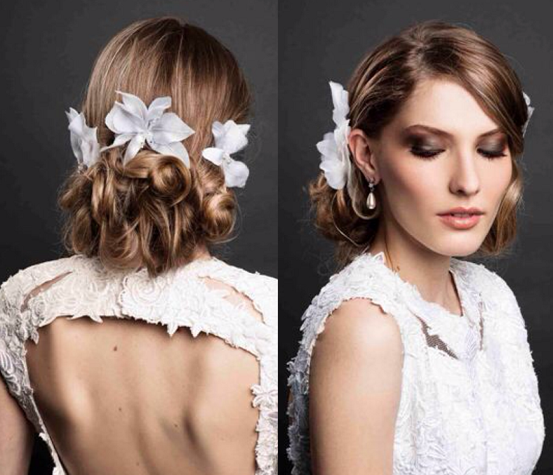 Penteado romântico para noivas