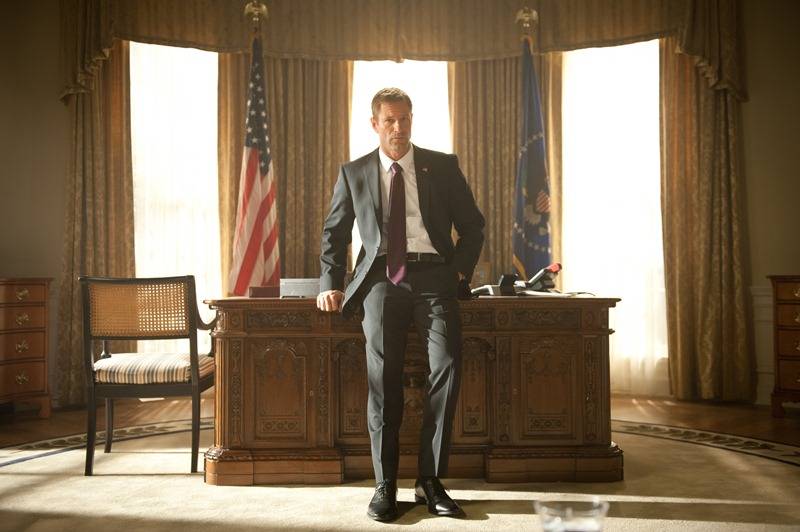Invasão à Casa Branca: o ator Aaron Eckhart interpreta o presidente Invasão à Casa Branca: o ator Aaron Eckhart interpreta o presidente