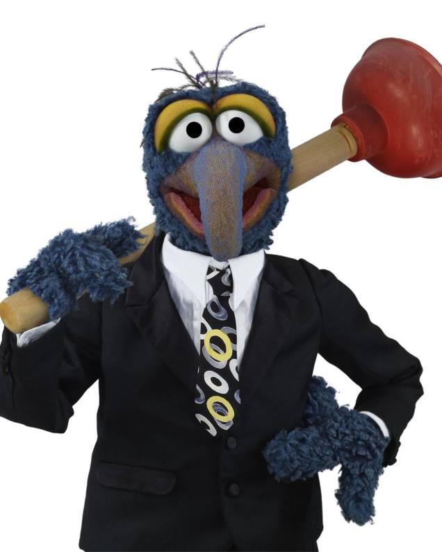Em Os Muppets, Gonzo largou a vida artística e se tornou um importante empresário do ramo de descargas Em Os Muppets, Gonzo largou a vida artística e se tornou um importante empresário do ramo de descargas
