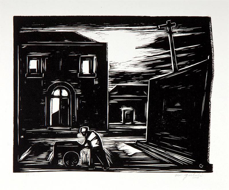 Tarde, de 1954: trabalho tipicamente expressionista Tarde, de 1954: trabalho tipicamente expressionista