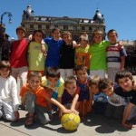 Time completo em Pamplona, na Espanha (Cr&eacute;dito: Caio Vilela)