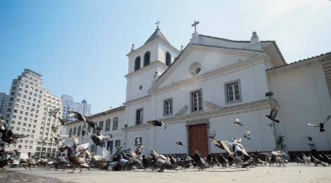 Pátio do Colégio: abriga a igreja onde foi realizada a primeira missa da cidade