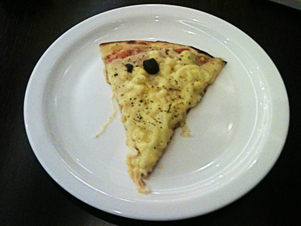 Uma ótima pizza de balcão de padaria