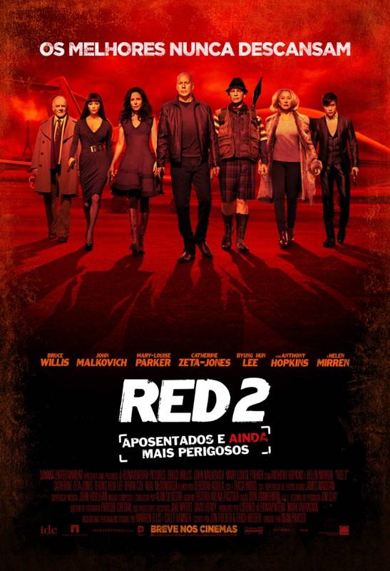 RED 2 - Aposentados e Ainda Mais Perigosos: pôster do filme RED 2 - Aposentados e Ainda Mais Perigosos: pôster do filme