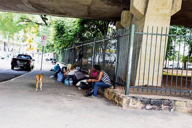 Praça 14 Bis moradores de rua