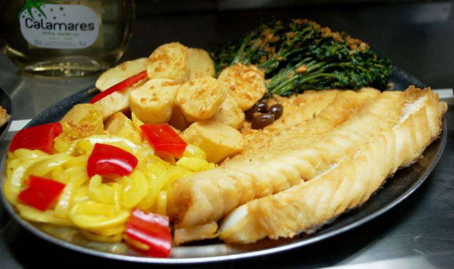 Prato do restaurante Bacalhau, Vinho & Cia, na Barra Funda Prato do restaurante Bacalhau, Vinho & Cia, na Barra Funda