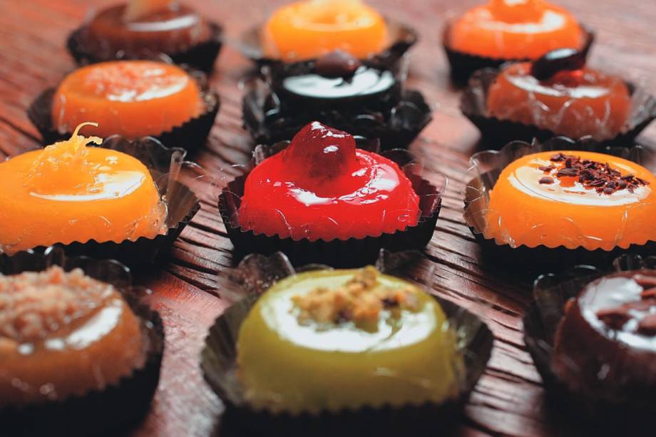 Os docinhos à base de ovo de sabores variados Os docinhos à base de ovo de sabores variados