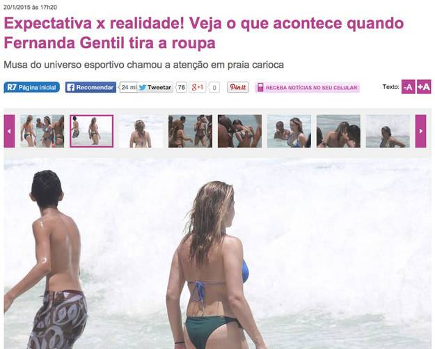 Record pede desculpas a Fernanda Gentil após apontar “celulites” e “gordurinhas”  da jornalista