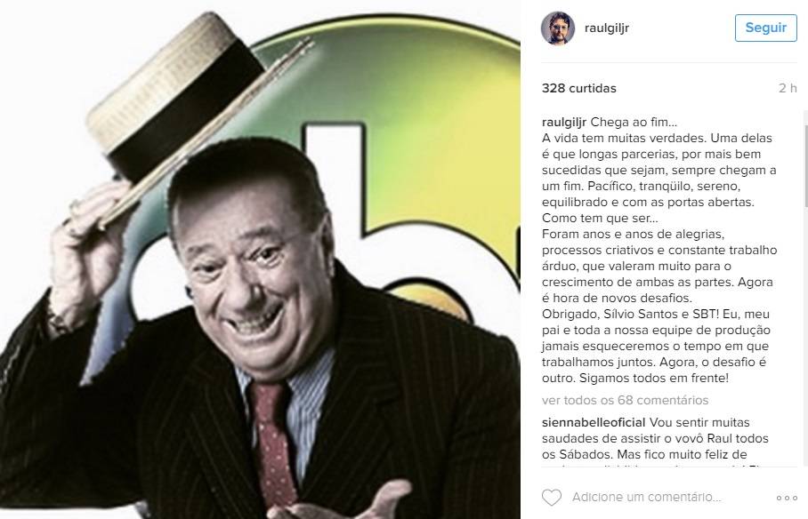 SBT anuncia saída de Raul Gil e fãs de k-pop ficam desolados