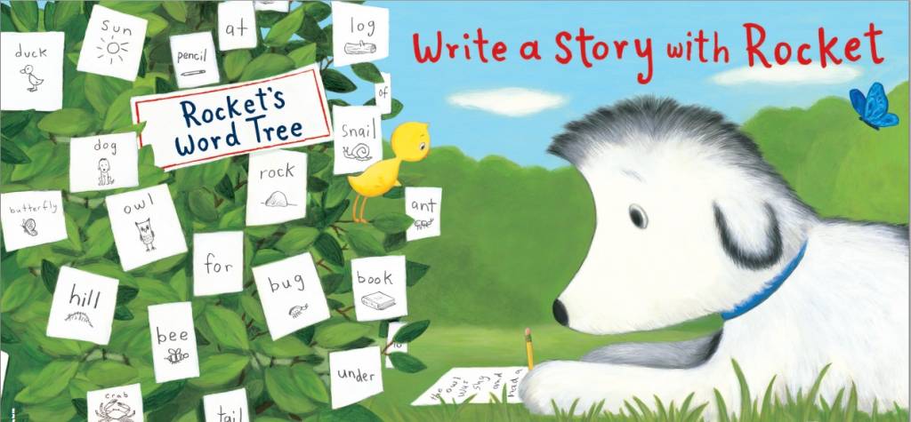 Contação de histórias em inglês – Rocket writes a story