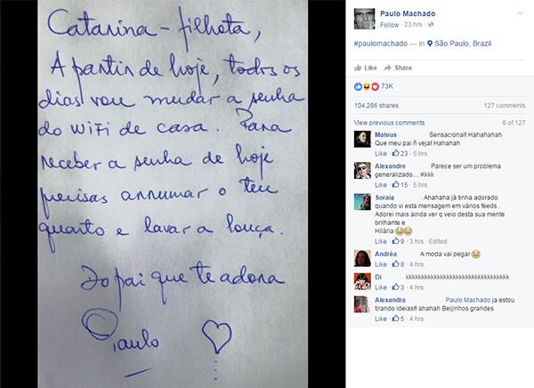 A ideia genial deste pai para educar os filhos “folgados” está fazendo sucesso no Facebook