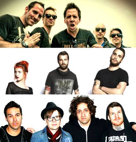 Antes e depois: veja as transformações do Simple Plan, Paramore e Fall Out Boy