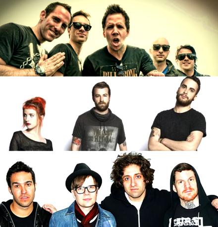 Antes e depois: veja as transformações do Simple Plan, Paramore e Fall Out Boy