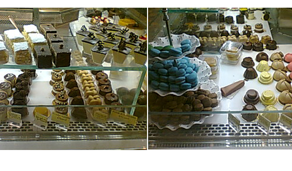 Vitrines de doces da Padaria Merci Vitrines de doces da Padaria Merci