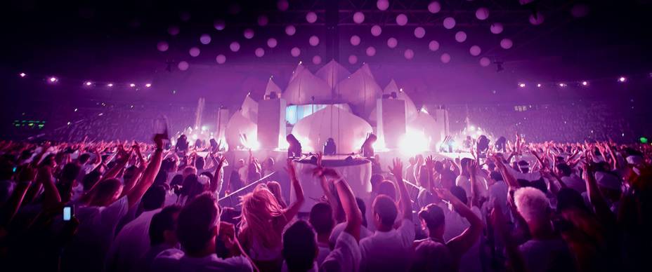O espaço do evento, que será montado no Anhembi: todos devem vestir branco
