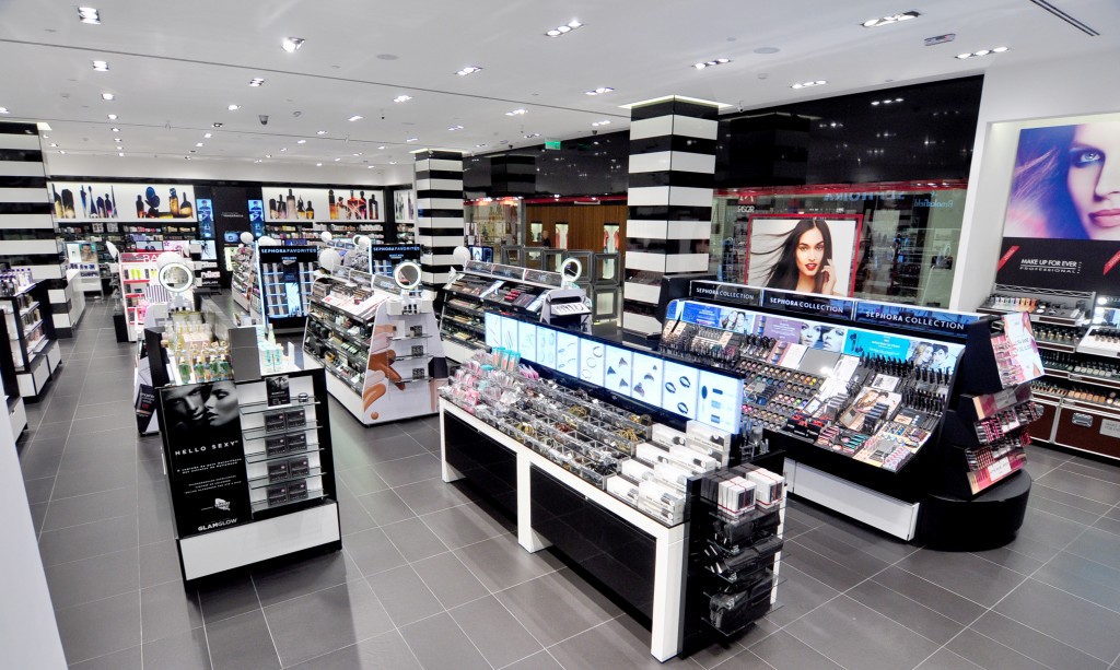 Interior da nova unidade da Sephora, no Shopping Higien&oacute;polis
