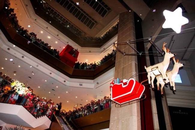 Decoração de Natal e Papai Noel - Shopping Eldorado